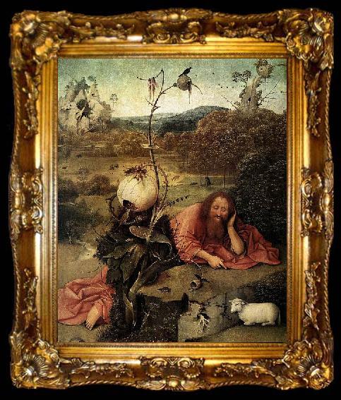 framed  Hieronymus Bosch Saint John the Baptist, ta009-2